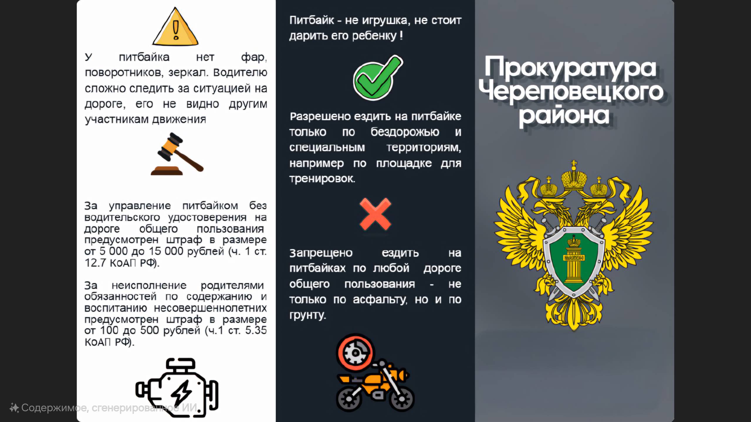 Прокуратура Череповецкого района напоминает!.